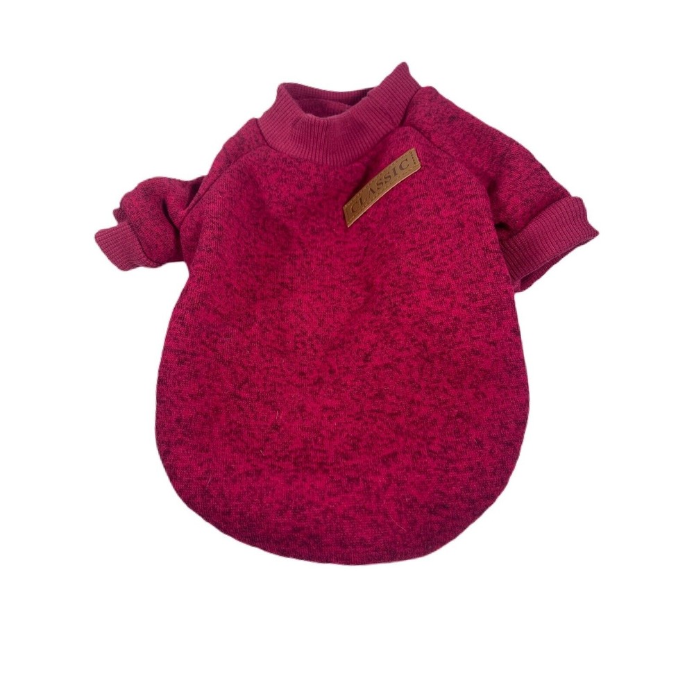 Classic Small Dog Clothes Pet Puppy Pink/Black Warm Vest Fleece Cat Apparel